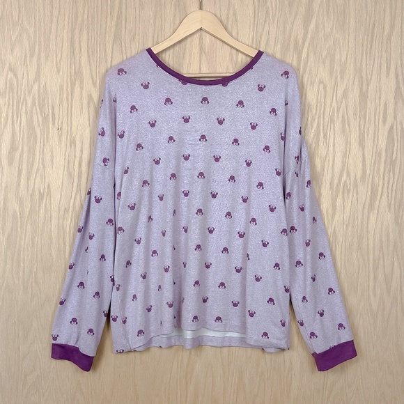 Disney Character Cozy Purple Minnie Mouse Pajama Set - Picture 5 of 16